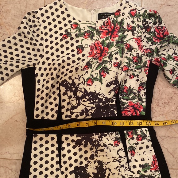 Teri Jon Multi Print Sheath Dress Size 4 - Picture 9 of 11